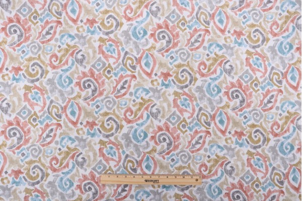 Magnolia Home Jester Printed Cotton Drapery Fabric in Tuscan 
