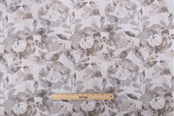 Magnolia Home Betsy Printed Cotton Drapery Fabric in Natural 