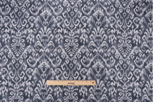 Magnolia Home Komodo Printed Cotton Drapery Fabric in Pewter 