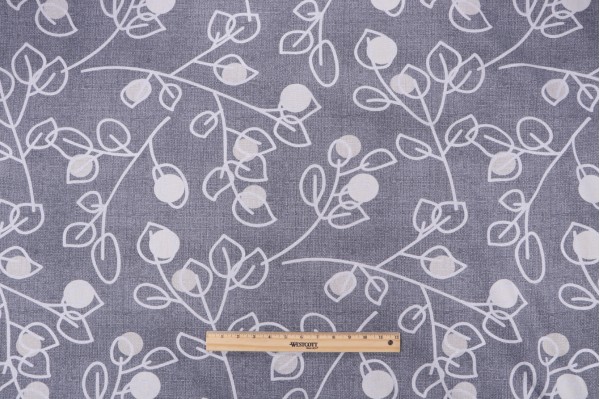 Click for Magnolia Home Macaulay Printed Cotton Drapery Fabric in Slate  Magnolia Home Macaulay Printed Cotton Drapery Fabric in Slate