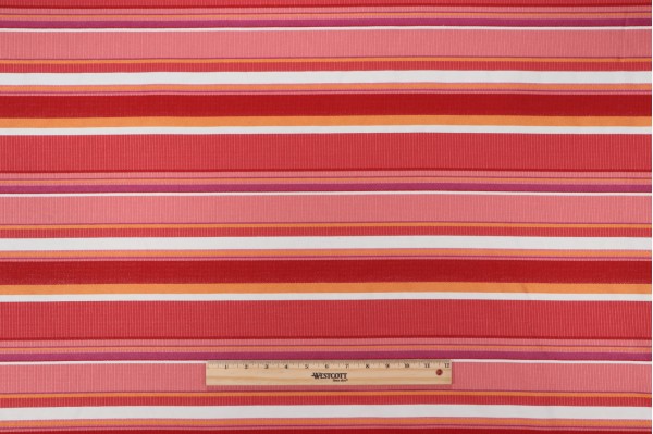 Click for 5.25 Yards Brighton Stripe W77996 Woven Upholstery Fabric in Red and Pink Brighton Stripe W77996 Woven Upholstery Fabric in Red and Pink