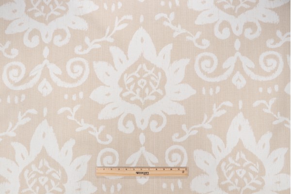 Thibaut Bridgewater Damask F9162 Printed Drapery in Beige