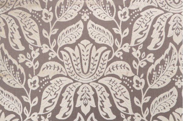 Thibaut Luxembourg Damask W71802 Velvet Upholstery Fabric in Cream