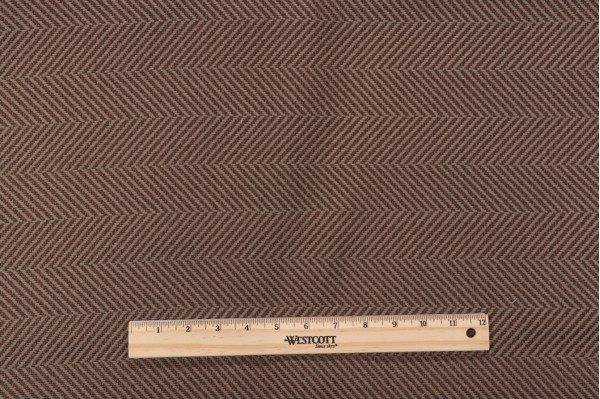 Thibaut Wellesley Herringbone W72968 Woven Upholstery Fabric in Cocoa