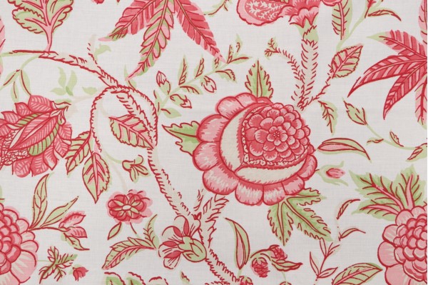 Thibaut Fanfair F96747 Printed Drapery Fabric in White