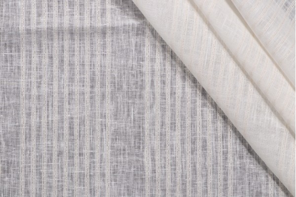 Click for 1.38 Yards Thibaut Sheer Stripe AW2554 Drapery Fabric in White Thibaut Sheer Stripe AW2554 Drapery Fabric in White