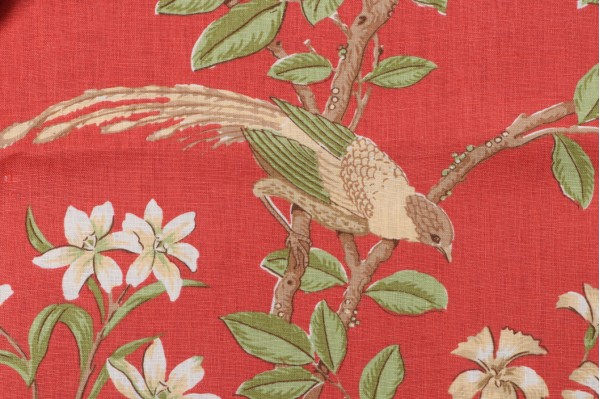 Thibaut Neuman F94706 Printed Drapery Fabric in Pink