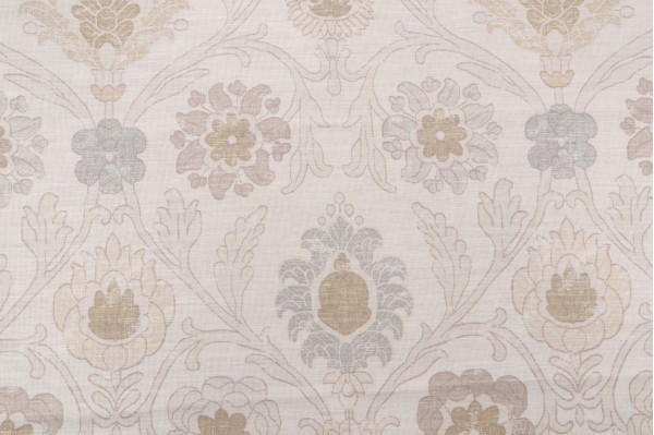 Thibaut Buccini F96056 Printed Drapery Fabric in Cream