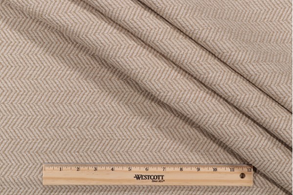Thibaut Herringbone Woven Upholstery Fabric in Dune