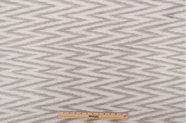 Thibaut Pele Ikat W73504 Woven Upholstery Fabric in Light Neutral