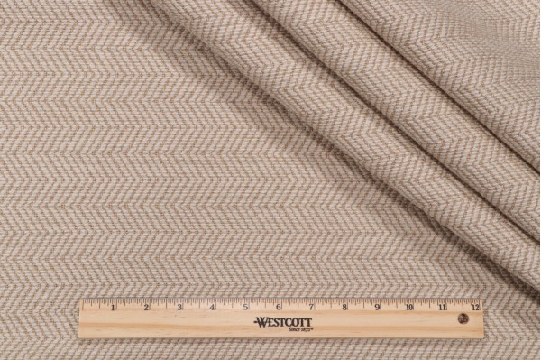 Thibaut Hempstead Herringbone W72975 Upholstery Fabric in Flax