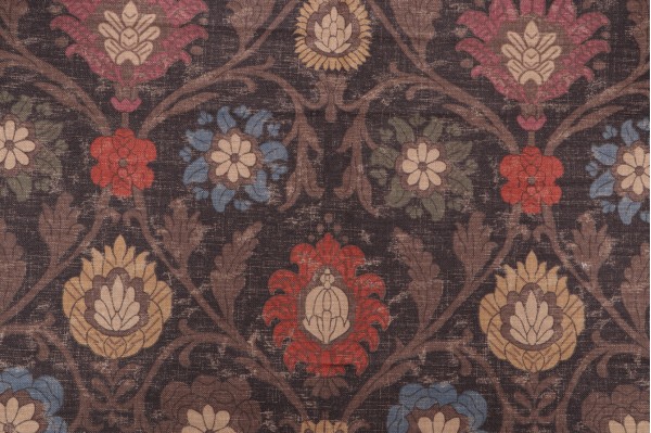 Thibaut Buccini F96055 Printed Drapery Fabric in Dark Brown