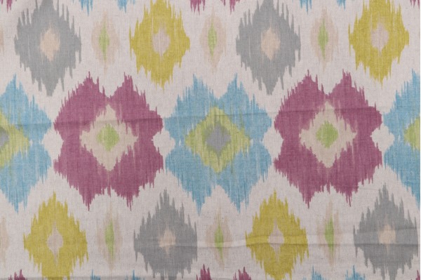 Thibaut Bimini Ikat F95731 Printed Drapery Fabric in Grey