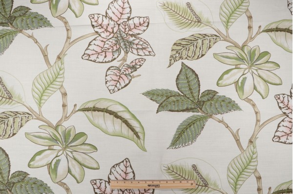 Thibaut Lucala F95750 Printed Drapery Fabric in Cream 