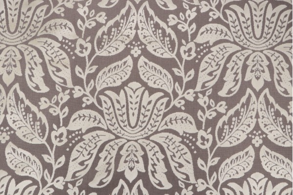 Thibaut Luxembourg Damask W71802 Velvet Upholstery Fabric in Cream