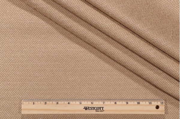 Thibaut Ellis Herringbone W72939 Woven Upholstery Fabric in Caramel