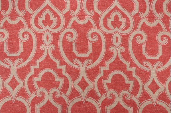 Thibaut Barrowgate F94716 Printed Drapery Fabric in Spice