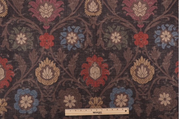 Click for 2.75 Yards Thibaut Buccini F96055 Printed Drapery Fabric in Dark Brown Thibaut Buccini F96055 Printed Drapery Fabric in Dark Brown