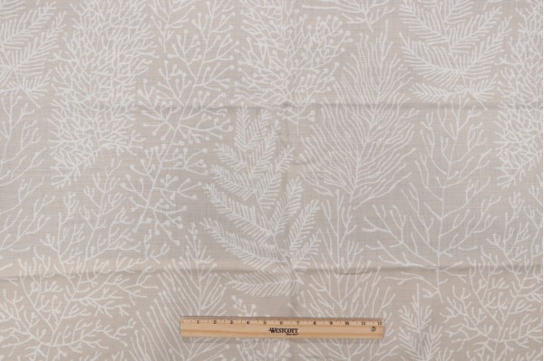 Thibaut Stackhouse AF1366 PrintedDrapery Fabric in Cream