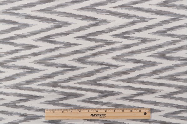 Thibaut Pele Ikat W735307 Woven Upholstery Fabric in Smoke