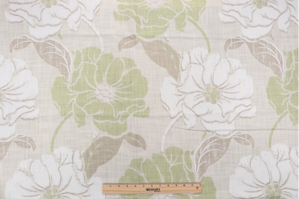 Thibaut Hampton Ponds F99239 Printed Drapery Fabric in Neutral