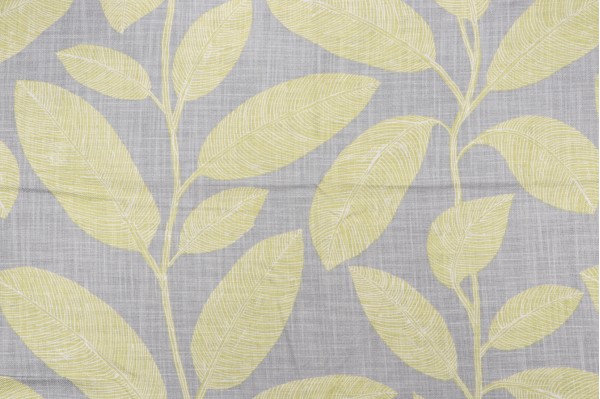 Thibaut Komodo Leaves F95713 Printed Drapery Fabric in Grey and Green