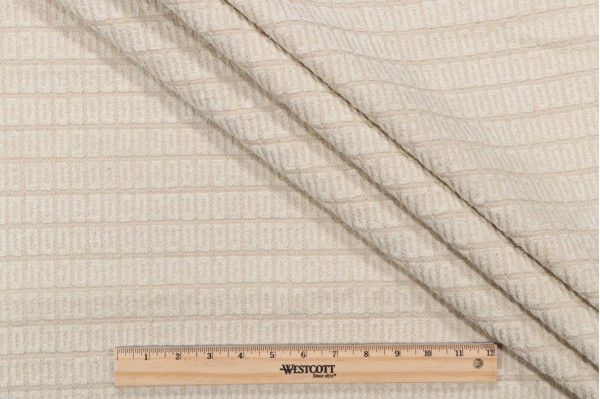 Thibaut Windows W74364 Woven Chenille Upholstery Fabric in Ivory