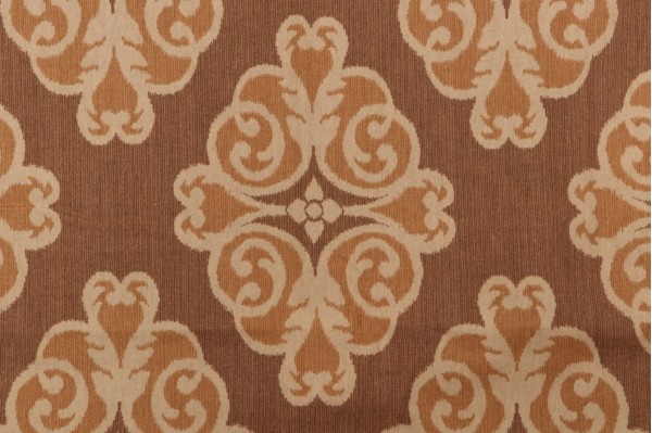 Thibaut Montgomery F96015 Printed Drapery Fabric in Brown