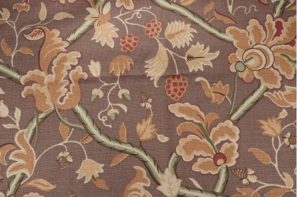Thibaut Denmark F96031 Printed Drapery Fabric in Brown