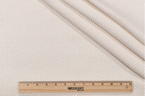 Thibaut Wellesley Herringbone Upholstery Fabric in Cream W72962