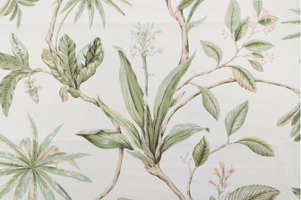 7/8 Yard Thibaut Sonora Printed Linen Blend Drapery Fabric in Pastel F96730