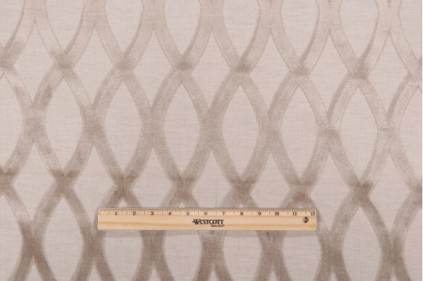 Thibaut Helix Velvet Pattern Upholstery Fabric in Grey W7277