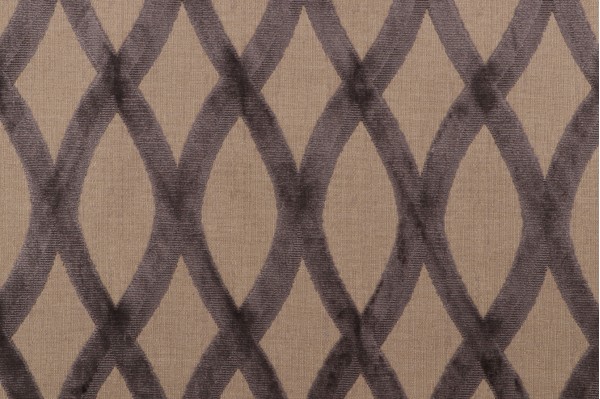 Thibaut Helix Velvet Patterned Upholstery fabric in Charcoal W7274