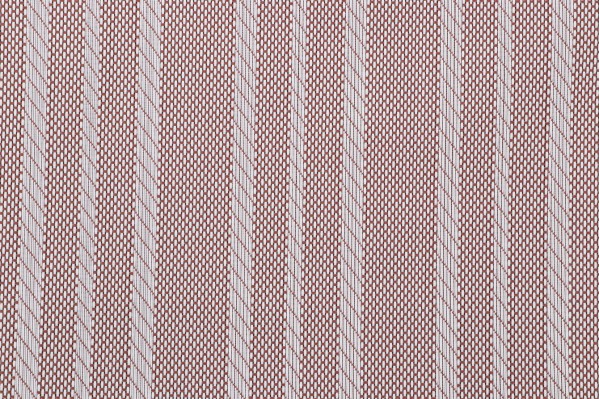 Phifertex Woven Vinyl Mesh Sling Chair Outdoor Fabric in White/Brick Stripe