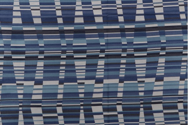 Sample of Bella Dura Thirasia Woven Polyolefin Outdoor Fabric in Ink 