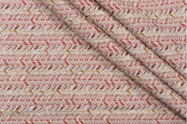 Bella Dura Arizona Woven Polyolefin Outdoor Fabric in Persimmon 