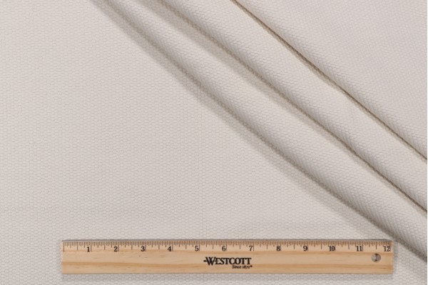 Bella Dura Neptune Woven Polyolefin Outdoor Fabric in Ecru 