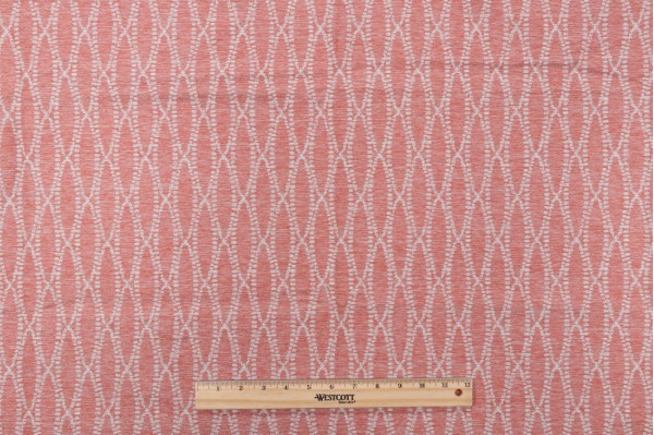 Sample of Bella Dura Camber Woven Polyolefin Outdoor Fabric in Coral 