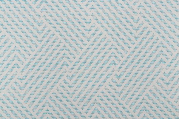 Sample of Bella Dura Trivoli Woven Polyolefin Outdoor Fabric in Turquoise 