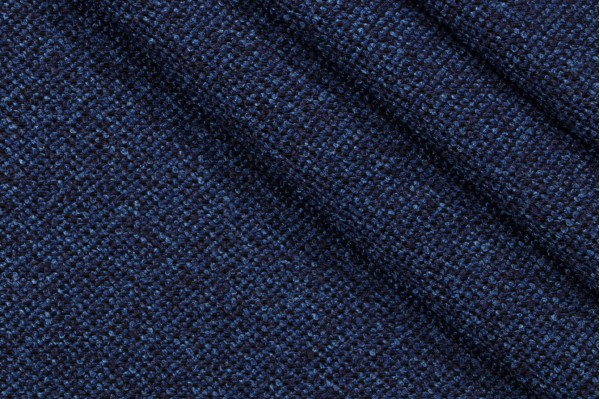 Bella Dura Loomis Woven Polyolefin Outdoor Fabric in Indigo 