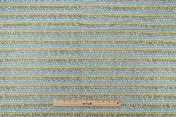 Bella Dura Arizona Woven Polyolefin Outdoor Fabric in Cyan 