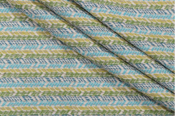 Bella Dura Arizona Woven Polyolefin Outdoor Fabric in Cyan 