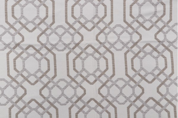 Bella Dura Alexandria Woven Polyolefin Outdoor Fabric in White Sand 