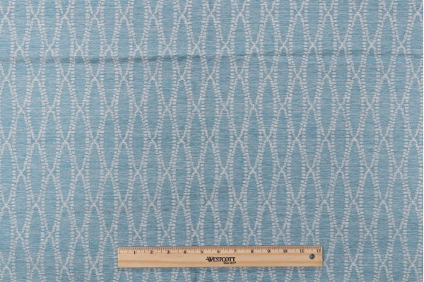 Bella Dura Camber Woven Polyolefin Outdoor Fabric in Turquoise 