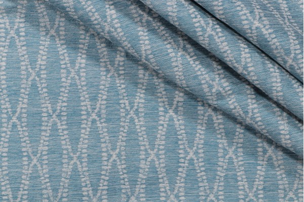 Bella Dura Camber Woven Polyolefin Outdoor Fabric in Turquoise 