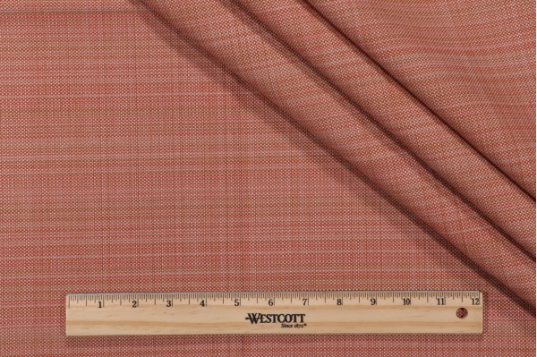Bella Dura Grasscloth Latex Backed Woven Polyolefin Outdoor Fabric in Persimmon 