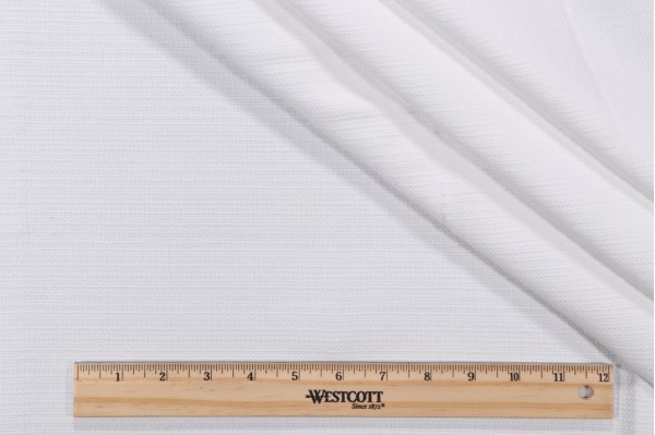 Bella Dura Willem Woven Polyolefin Outdoor Fabric in White 