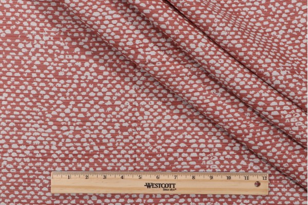 Bella Dura Conga Woven Polyolefin Outdoor Fabric in Terracotta 
