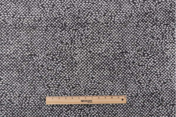 Sample of Bella Dura Conga Woven Polyolefin Outdoor Fabric in Onyx 