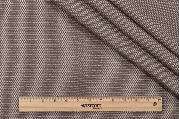 Bella Dura Anafi Woven Polyolefin Outdoor Fabric in Walnut 